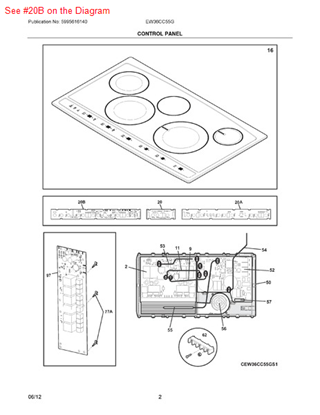 Picture of Frigidaire TOUCH CONTROL - Part# 318330850