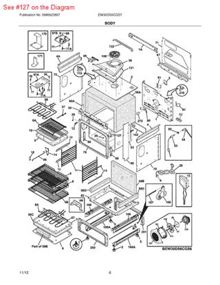 Picture of Frigidaire ADAPTER ASSEMBLY - Part# 318357008