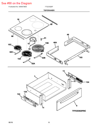 Picture of Frigidaire CHANNEL - Part# 318368001