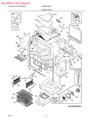 Picture of Frigidaire BRACKET - Part# 318370403