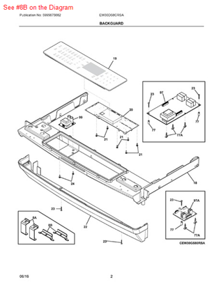 Picture of Frigidaire BRACKET - Part# 318403202