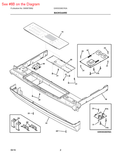 Picture of Frigidaire BRACKET - Part# 318403202