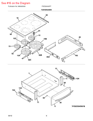 Picture of Frigidaire SMOOTH TOP - Part# 318916903