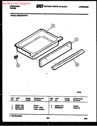 Picture of Frigidaire GLIDE-DRAWER - Part# 5303209487