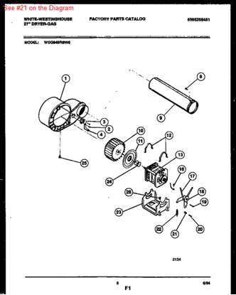 Picture of Frigidaire SPACER - Part# 5303281076