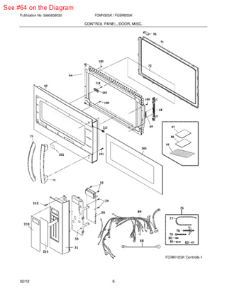 Picture of Frigidaire PANEL - Part# 5304467789