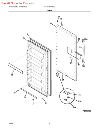 Picture of Frigidaire CLIP - Part# 5304472186