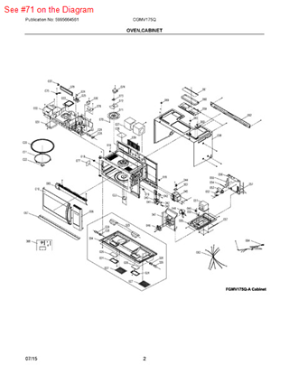 Picture of Frigidaire COVER - Part# 5304491558