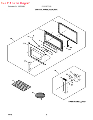 Picture of Frigidaire PANEL - Part# 5304499578