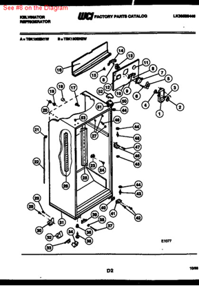 Picture of Frigidaire BUSHING - Part# G187559