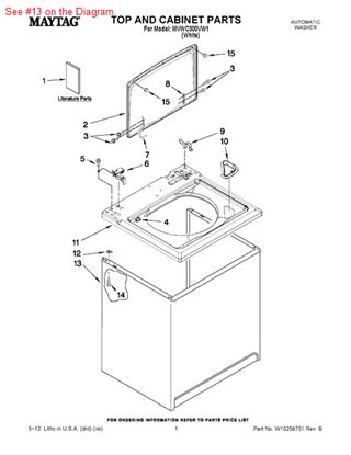 Picture of Whirlpool P1-CABNT W (DROP SHIP ONLY - Part# 63424