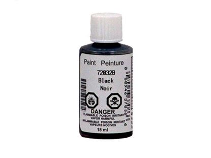 Picture of Whirlpool KitchenAid Roper Amana Jenn-Air Maytag Caloric Gaffers and Sattler Magic Chef Norge Sears Kenmore Admiral Touch-Up Paint - Black - Part# 72032