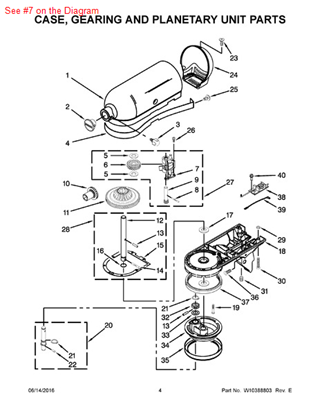 Picture of Whirlpool BEARING - Part# 240308