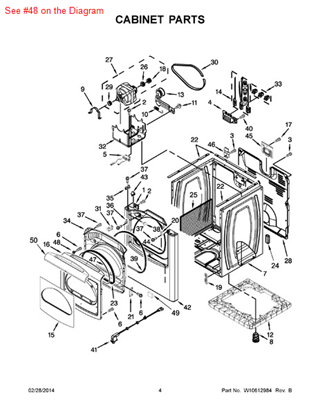 Picture of Whirlpool NUT - Part# 308499