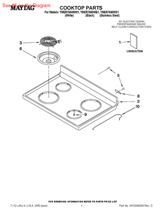 Picture of Whirlpool CLAMP - Part# 308605