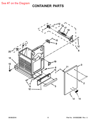 Picture of Whirlpool GUIDE-LTCH - Part# 776395