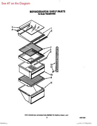 Picture of Whirlpool SHELF-GLAS - Part# 1114687