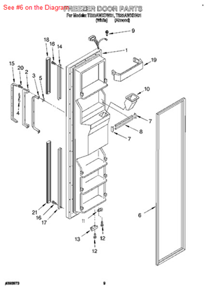 Picture of Whirlpool GASKET-FIP - Part# 2159072