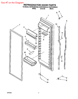 Picture of Whirlpool GASKET-FIP - Part# 2159081