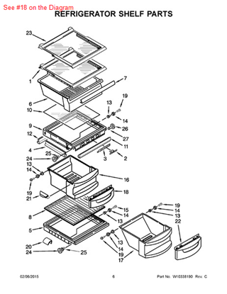 Picture of Whirlpool COVER - Part# 2174076