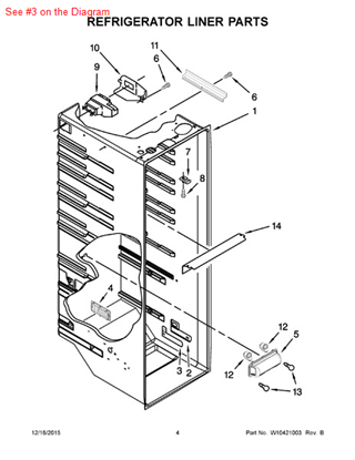 Picture of Whirlpool SLIDE - Part# 2182757