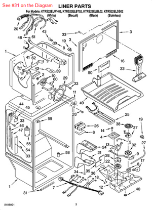 Picture of Whirlpool P1-INSULATION - Part# 2214981