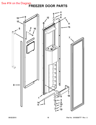 Picture of Whirlpool SPACER - Part# 2257385