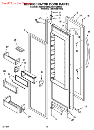 Picture of Whirlpool SPACER - Part# 2257637