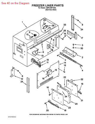 Picture of Whirlpool SUPPORT - Part# 2306425