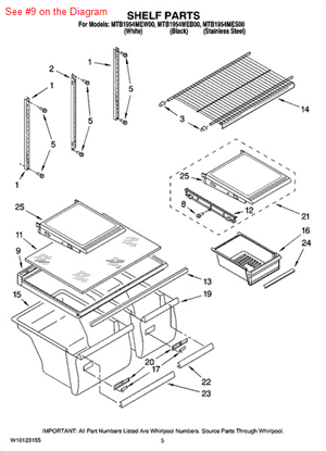 Picture of Whirlpool COVER - Part# 2314548