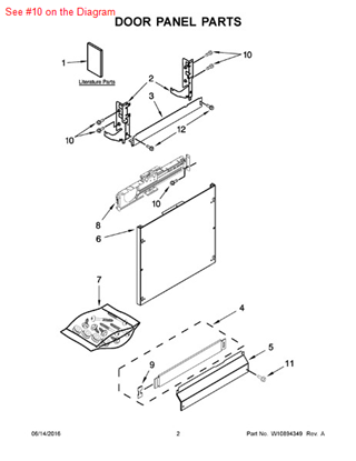 Picture of Whirlpool P1-SCREW - Part# 3400071