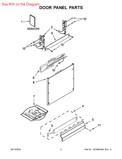 Picture of Whirlpool P1-SCREW - Part# 3400071