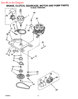 Picture of Whirlpool CAM-SPLTCH - Part# 3428378