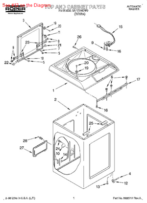 Picture of Whirlpool CASTER - Part# 3934872