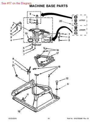 Picture of Whirlpool P1-SKATE PLT - Part# 3946509