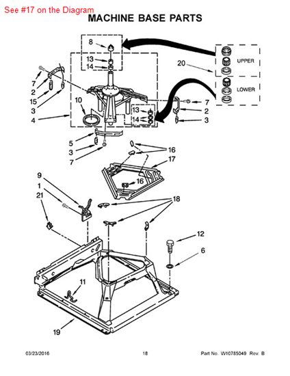 Picture of Whirlpool P1-SKATE PLT - Part# 3946509