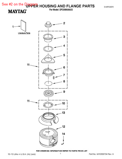 Picture of Whirlpool STOPPER - Part# 4211300