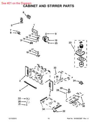 Picture of Whirlpool SCREW - Part# 4375202