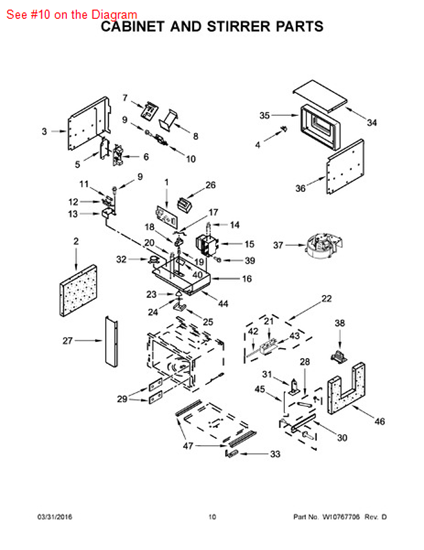 Picture of Whirlpool ACTUATOR - Part# 4375427