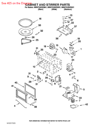 Picture of Whirlpool SUPPORT - Part# 4375442