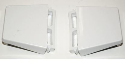 Picture of Whirlpool Jenn-Air KitchenAid Maytag Roper Admiral Sears Kenmore Norge Magic Chef Amana Refrigerator Shelf Bar End Cap Kit - 2 Pack - Part# 4386917