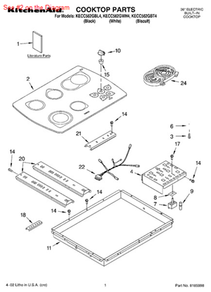 Picture of Whirlpool P1-COOKTOP OS1 - Part# 4455556