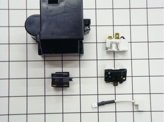 Picture of Whirlpool Jenn-Air KitchenAid Maytag Roper Admiral Sears Kenmore Norge Magic Chef Amana Refrigerator Compressor Relay Overload Start Device - Part# 8201769