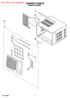 Picture of Whirlpool FRONT - Part# 8215140