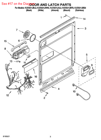 Picture of Whirlpool GUIDE - Part# 8268933