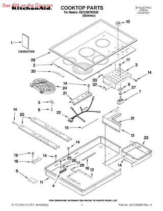 Picture of Whirlpool ELMNT-SURF - Part# 8285848