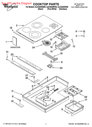 Picture of Whirlpool CNTRL-ELEC - Part# 8286643