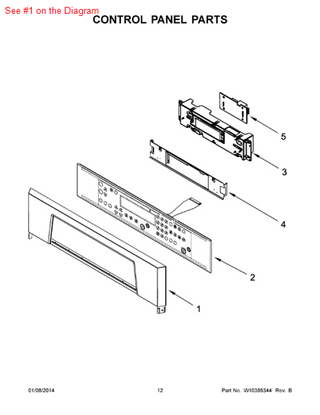 Picture of Whirlpool PANL-CNTRL - Part# 8302841