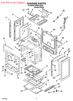 Picture of Whirlpool SEAL-OVEN - Part# 8524109