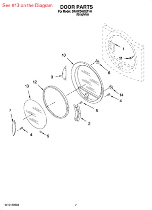 Picture of Whirlpool WINDOW - Part# 8545878